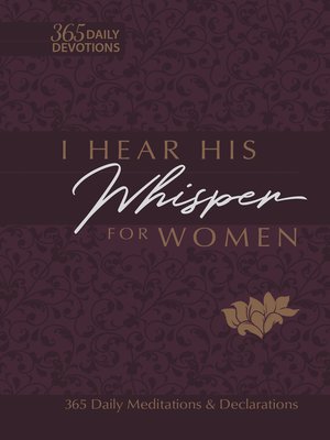 cover image of I Hear His Whisper for Women